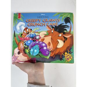 Lion King Creepy Crawly Crunchy Cake Pop Up Book 1995 Mouse Works Hardcover